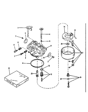 Carburetor no.29168 (lmg-132)