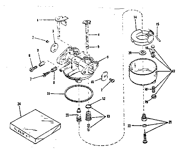 Carburetor no. 29168 (lmg-132)
