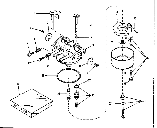 Carburetor no. 29168 (lmg-132)