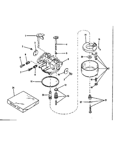 Carburetor no. 29168 (lmg-132)