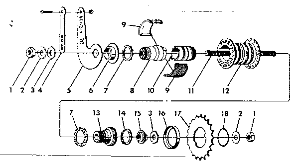 BENDIX COASTER BRAKE