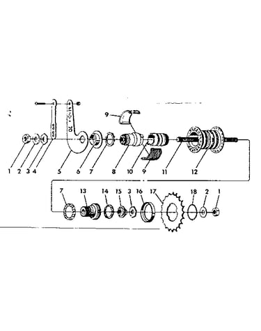 Bendix coaster brake
