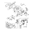 Kenmore 1106204802 top and console assembly diagram