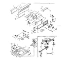 Kenmore 1106205854 top and console assembly diagram