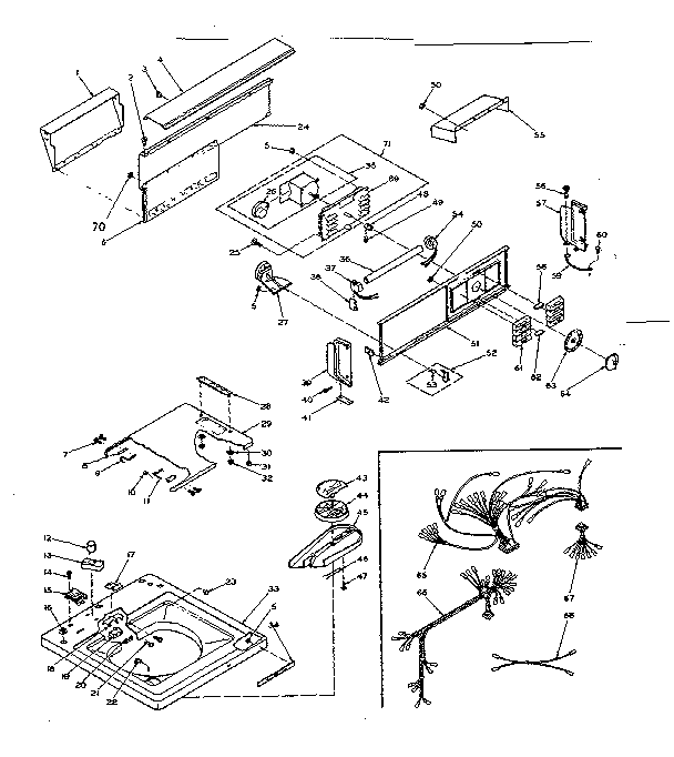 Top and console assembly