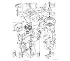 Kenmore 1106205856 machine sub-assembly diagram