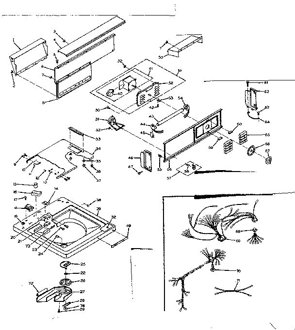 Top and console assembly