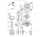 Kenmore 1106005353 machine sub-assembly diagram