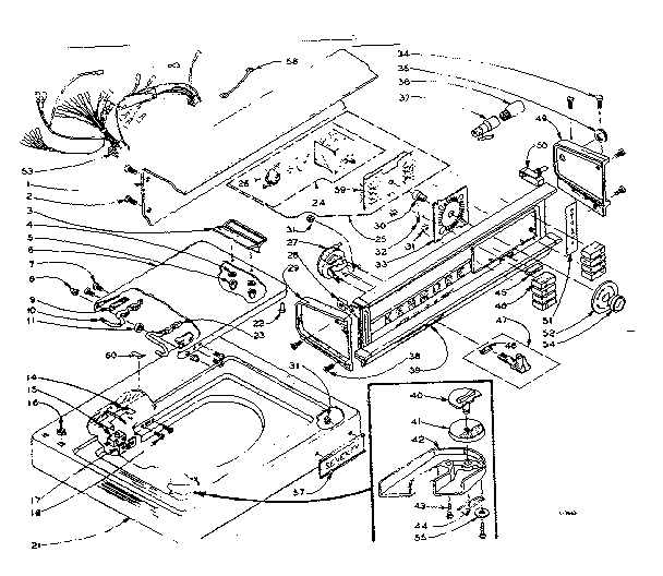 Top and console assembly