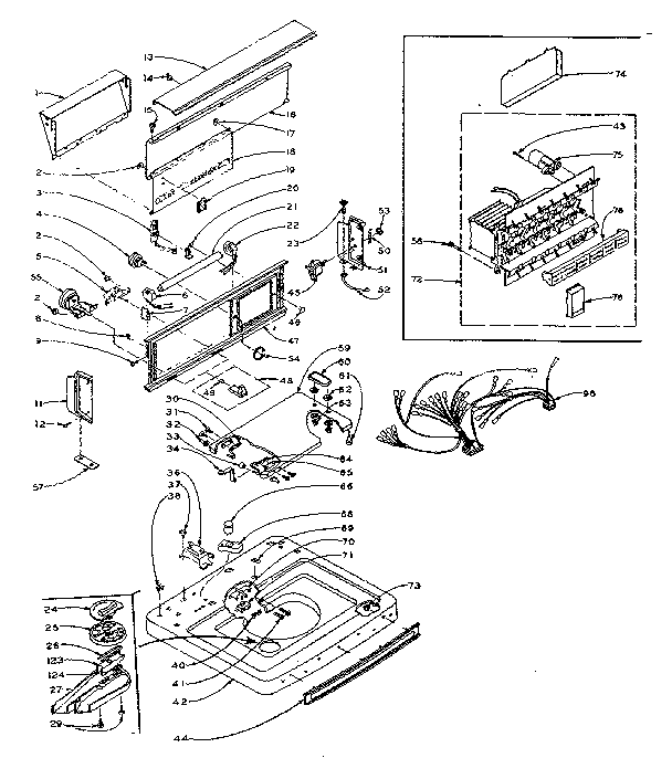 Top and console assembly