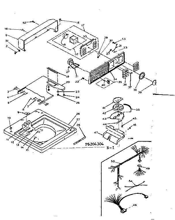 Top and console assembly