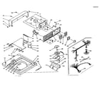 Kenmore 1106204356 top and console assembly diagram