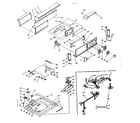 Kenmore 1106205850 top and console assembly diagram