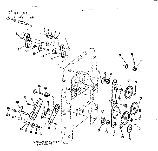 Reel arms and gears