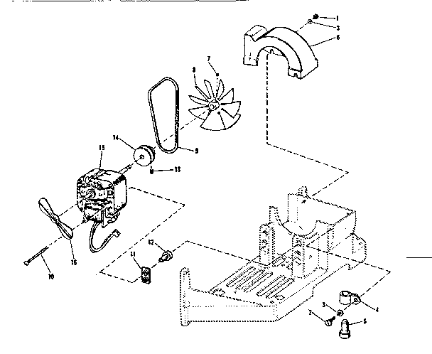 Motor and blower fan