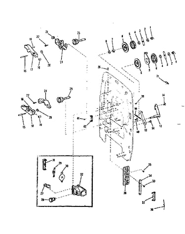 Sprockets, loop formers and lens carrier