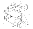 Kenmore 1019026400 main structure section diagram