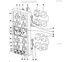 Kenmore 1019036540 control panel section diagram