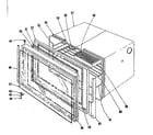 Kenmore 1019036540 upper oven section diagram