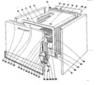 Kenmore 1019036540 lower oven section diagram