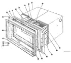Kenmore 1019036501 upper oven section diagram