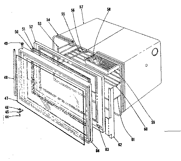 Upper oven section