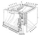 Kenmore 1019036501 lower oven section diagram