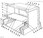 Kenmore 1019906441 main structure section diagram