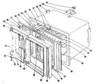 Kenmore 1019126540 oven section diagram