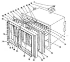 Kenmore 1019126601 oven section diagram
