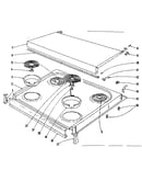 Cook top section
