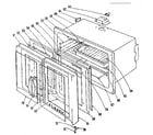 Kenmore 1019136480 oven section diagram