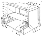 Kenmore 1019136440 main structure section diagram