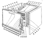 Kenmore 1019136441 lower oven section diagram