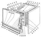 Kenmore 1019136590 lower oven section diagram