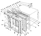Kenmore 1019136560 oven section diagram