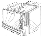 Kenmore 1019136500 lower oven section diagram