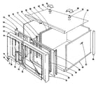 Kenmore 1019966440 oven structure section diagram