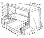 Kenmore 1019166400 main structure section diagram