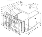 Kenmore 1019966441 oven structure section diagram