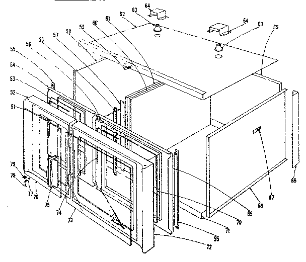 Oven structure section
