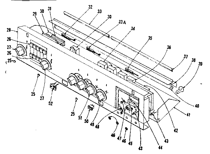 Control panel section