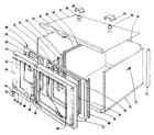 Kenmore 1019166500 oven assembly section diagram