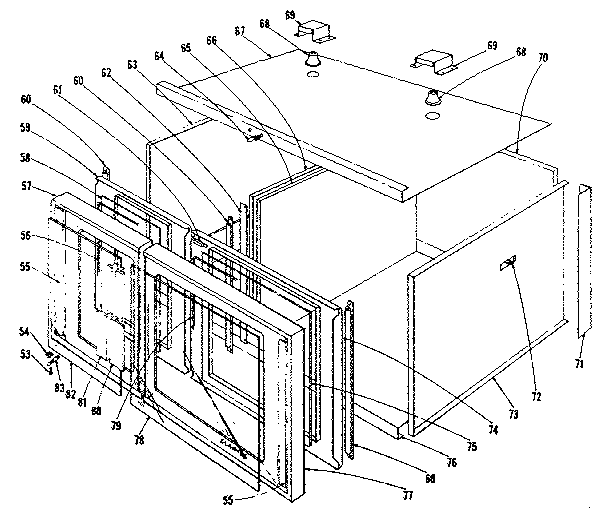 Oven assembly section