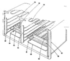 Kenmore 1019166500 oven structure section diagram
