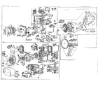 Briggs & Stratton 146400 TO 146468 (0010 - 0076) replacement parts diagram