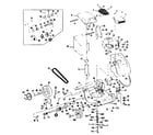 Western Tool 12860000 engine and mower deck assembly diagram