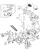 Engine and mower deck assembly