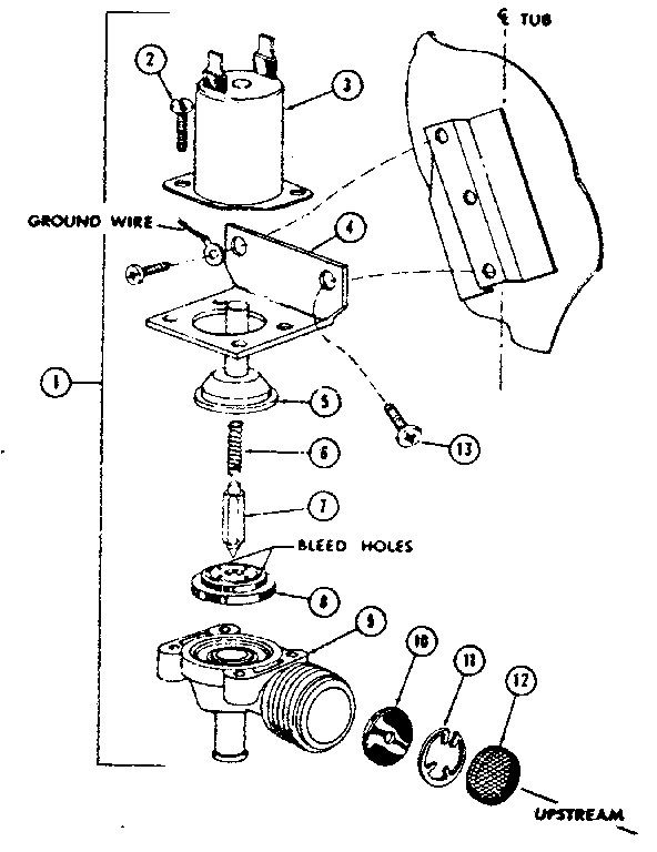 Water inlet valve assembly