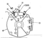 Craftsman 5805489-0 rear bearing carrier assembly with battery charging terminal diagram